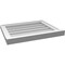 Ekena Millwork Vertical Surface Mount PVC Gable Vent w/ 2"W x 2"H , Brickmould Sill Frame, 22"W x 18"H GVPVE22X1803SN - alternate 4